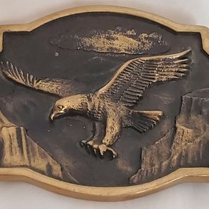 VTG 1983 "Heritage Mint LTD" Eagle Belt Buckle